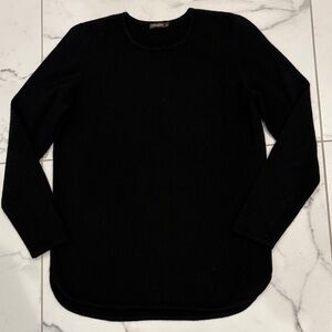 J. McLaughlin 100% Cashmere black sweater sz S